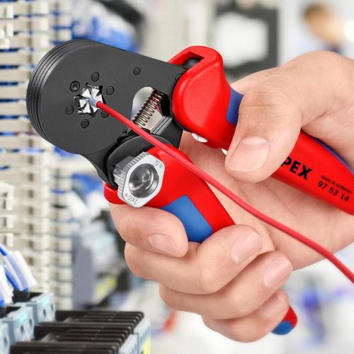 Knipex Self-Adjusting Crimping Pliers for Wire Ferrules with Lateral Access 180mm 97 53 14